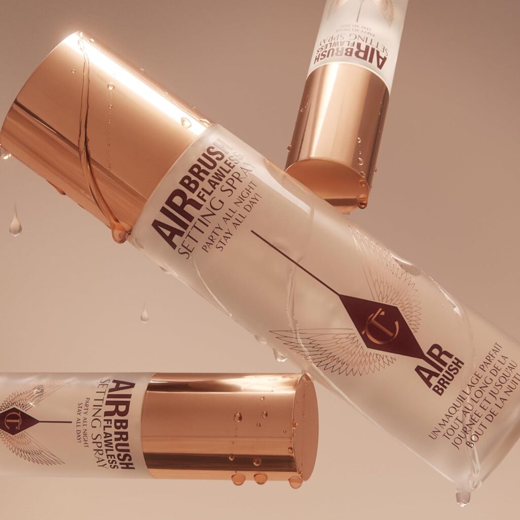 Charlotte Tilbury setting spray for long-lasting makeup with a smooth, airbrushed finish